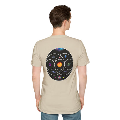 Unisex Softstyle T-Shirt Inspired by Coldplay’s Illustration Concept_B Printify