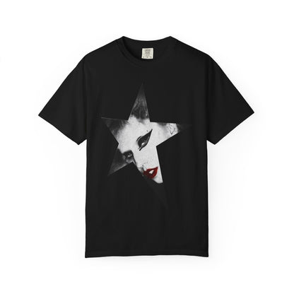 Born This Way Star Face-Unisex Dyed Tshirt Printify