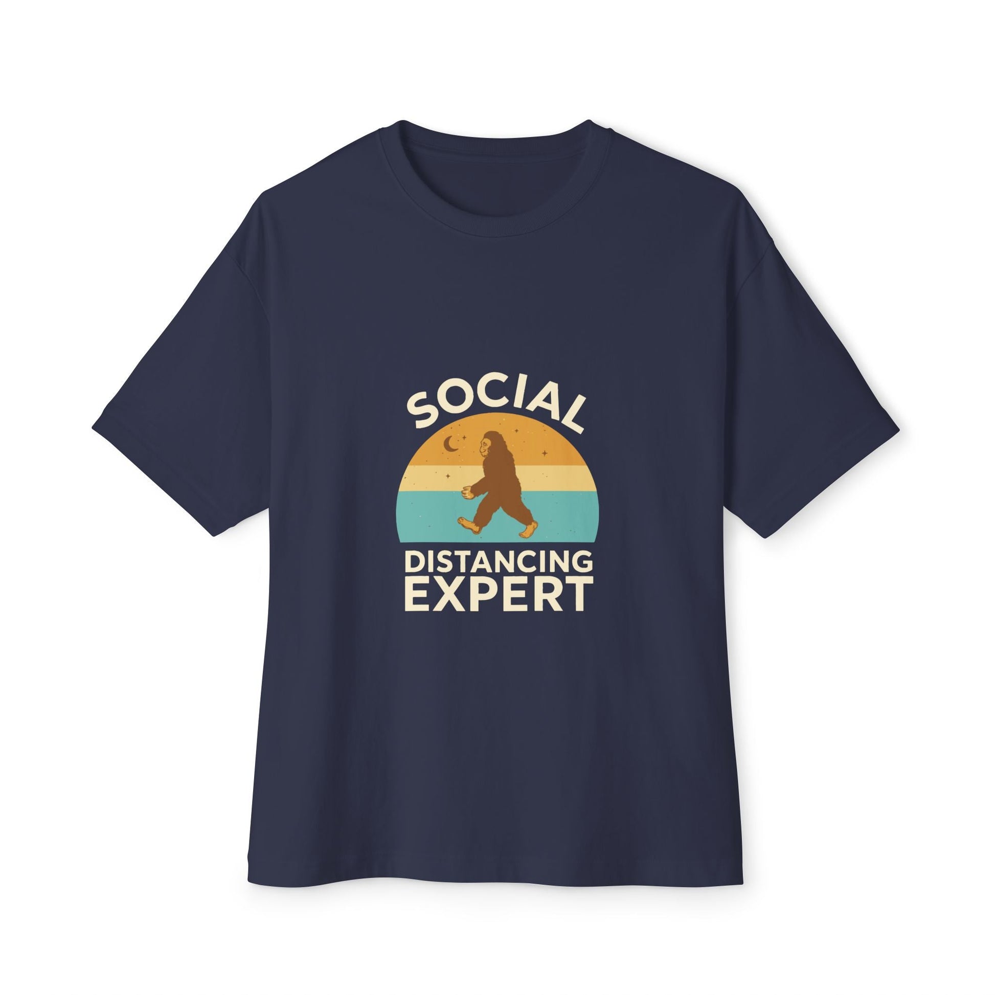 Oversized boxy Tee – Snazzy Social Distance Edition Printify