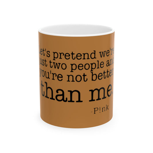 Strong & Brave Ceramic Mug, (11oz, 15oz) - snazzymerch