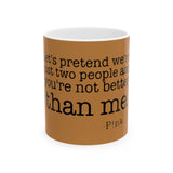 Strong & Brave Ceramic Mug, (11oz, 15oz) - snazzymerch