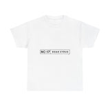 Plain Minimal Black Unisex Heavy Cotton Tee - snazzymerch