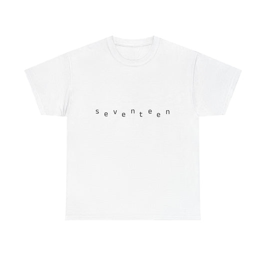 Minimal White Orbit Unisex Heavy Cotton Tee - snazzymerch