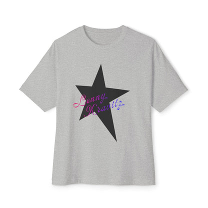 Retro Groove Script Unisex Oversized Boxy tee Printify