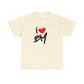 Sketch Love Groove Unisex Heavy cotton Tee Printify