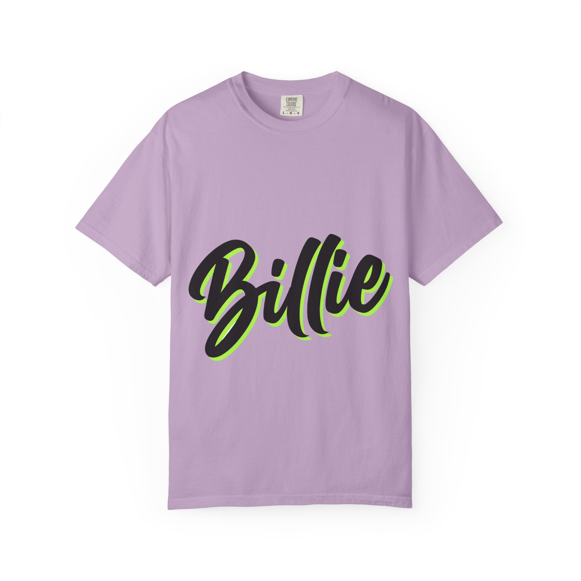 Billie Eilish Inspired Dyed T-shirt – Electric Script Vibes Edition Printify