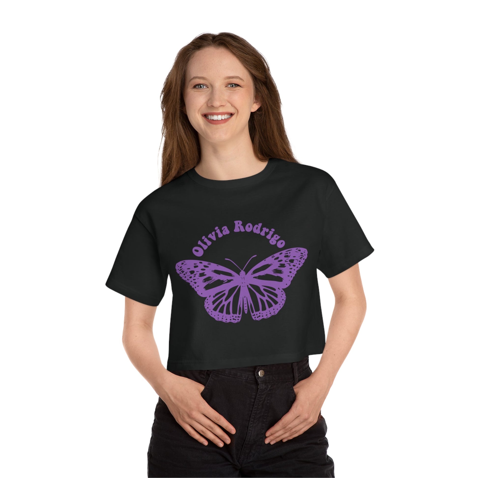 Olivia Rodrigo Women's Cropped t-shirt - With Butterfly Printify
