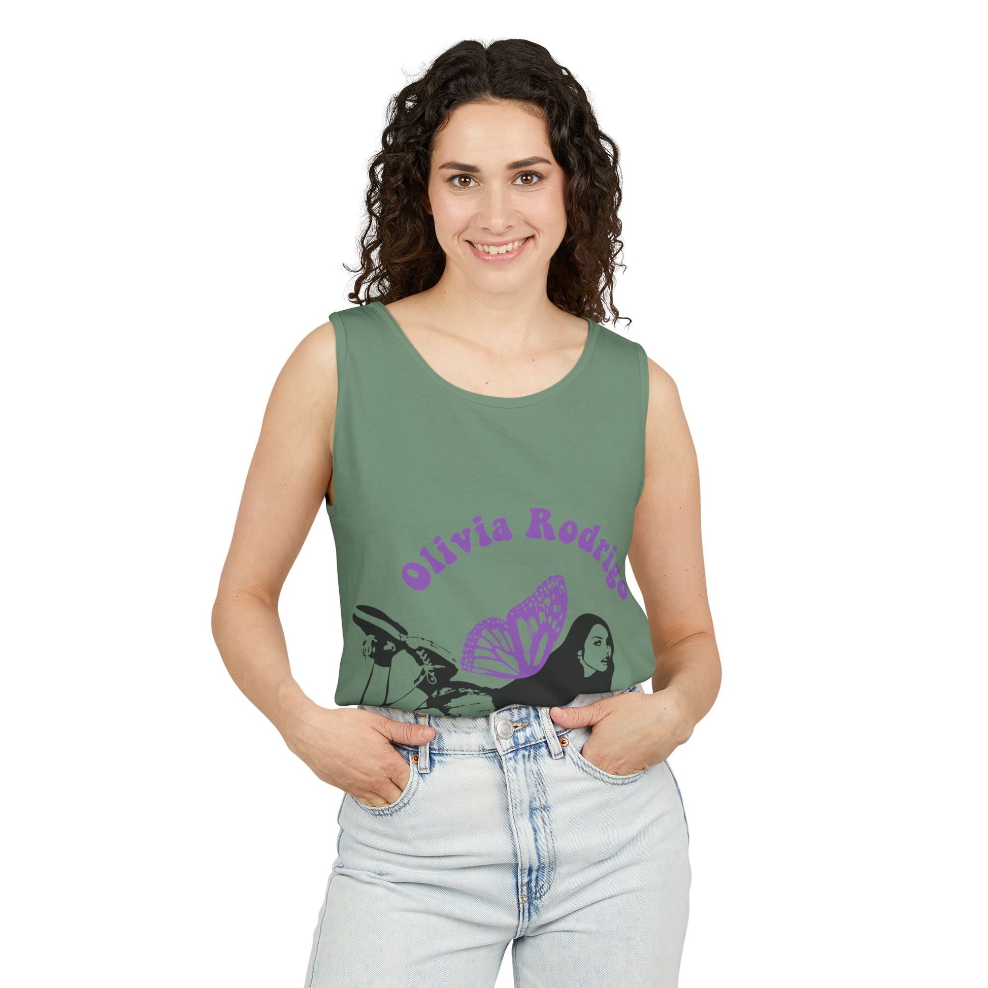 Olivia Rodrigo Butterfly Arc-Dyed Tank Top Printify