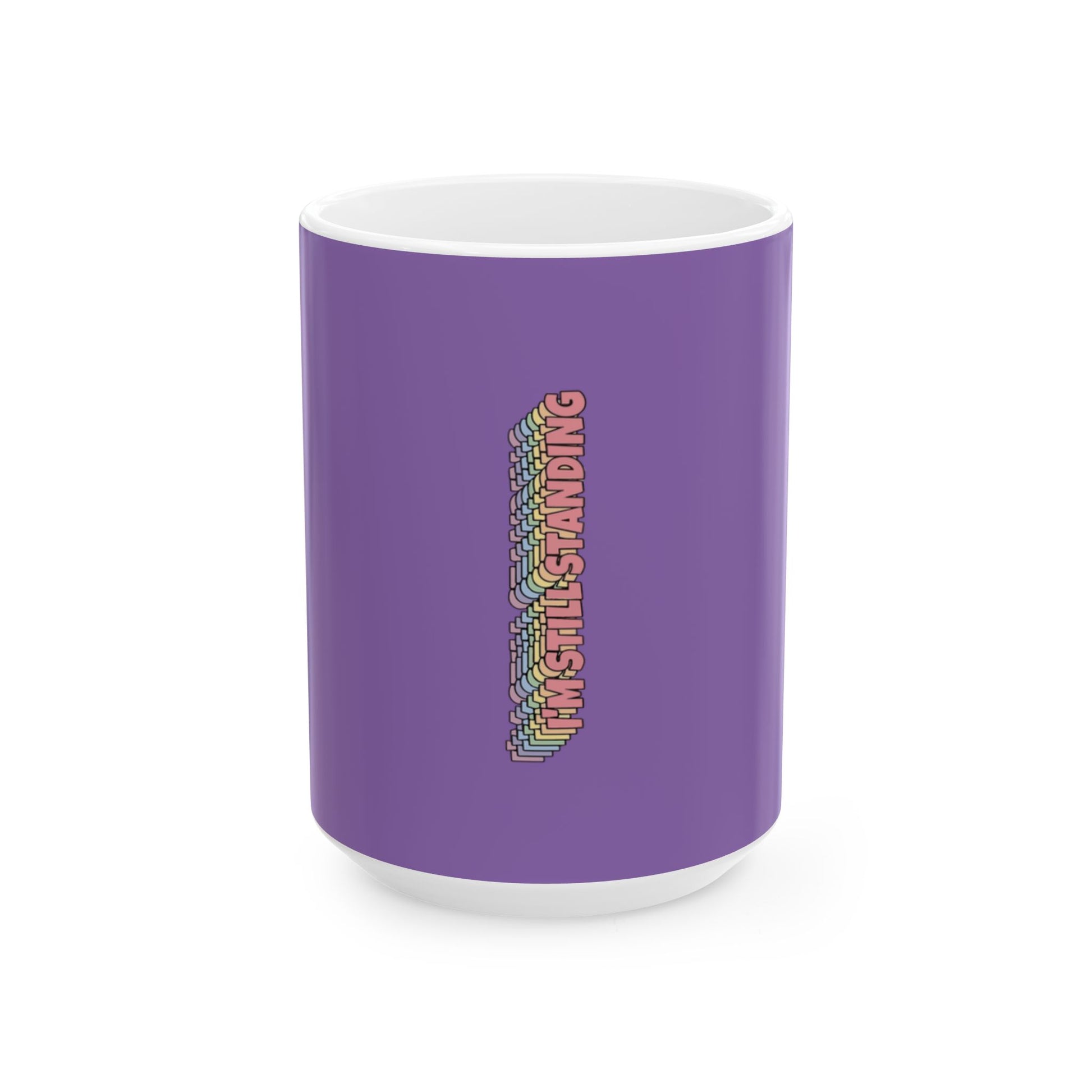Standing Ceramic Mug, (11oz, 15oz) - snazzymerch