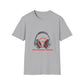 Smiley Beats Graphic Unisex Softstyle Tee - snazzymerch