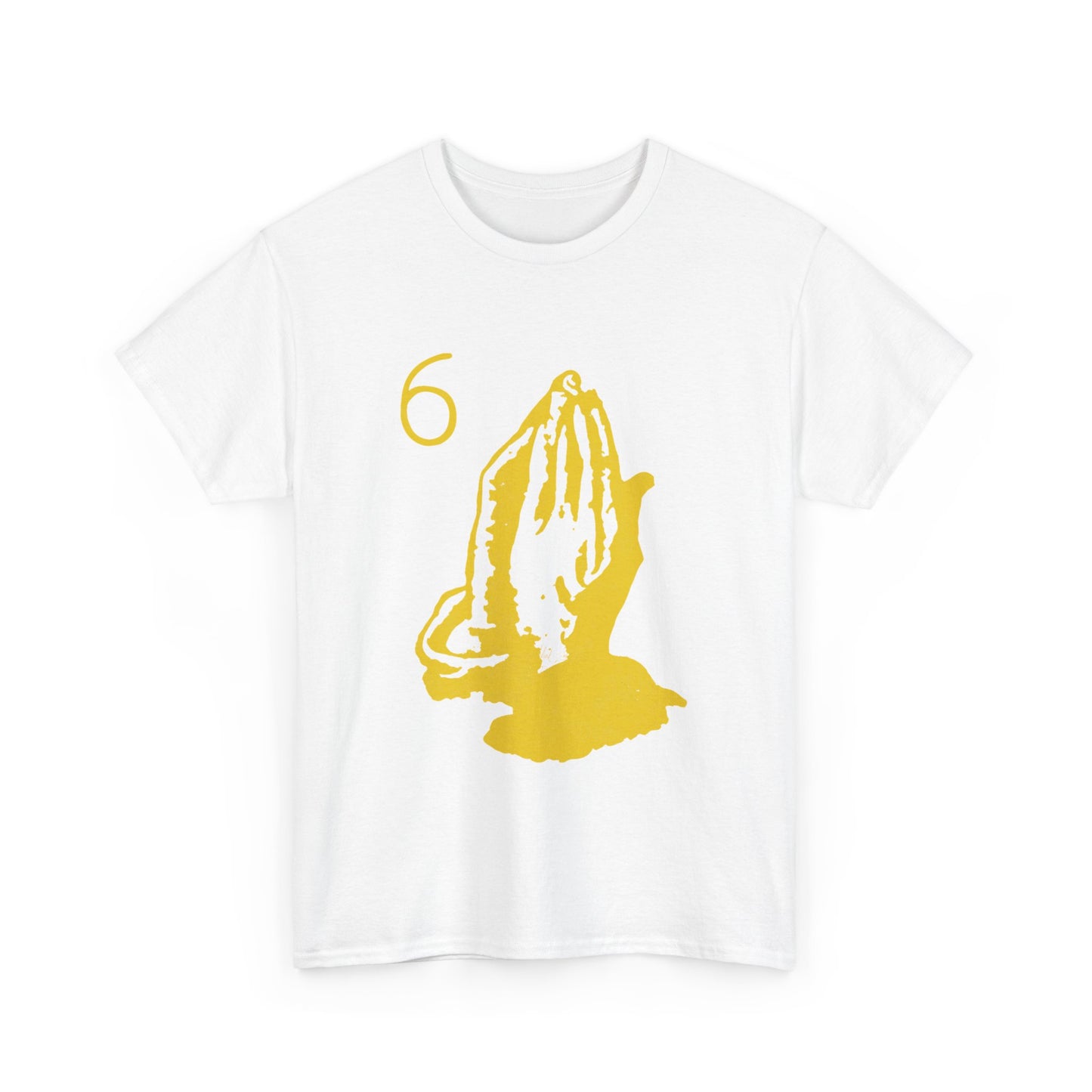 6 God Prayer Hands Heavy Cotton Tee Printify