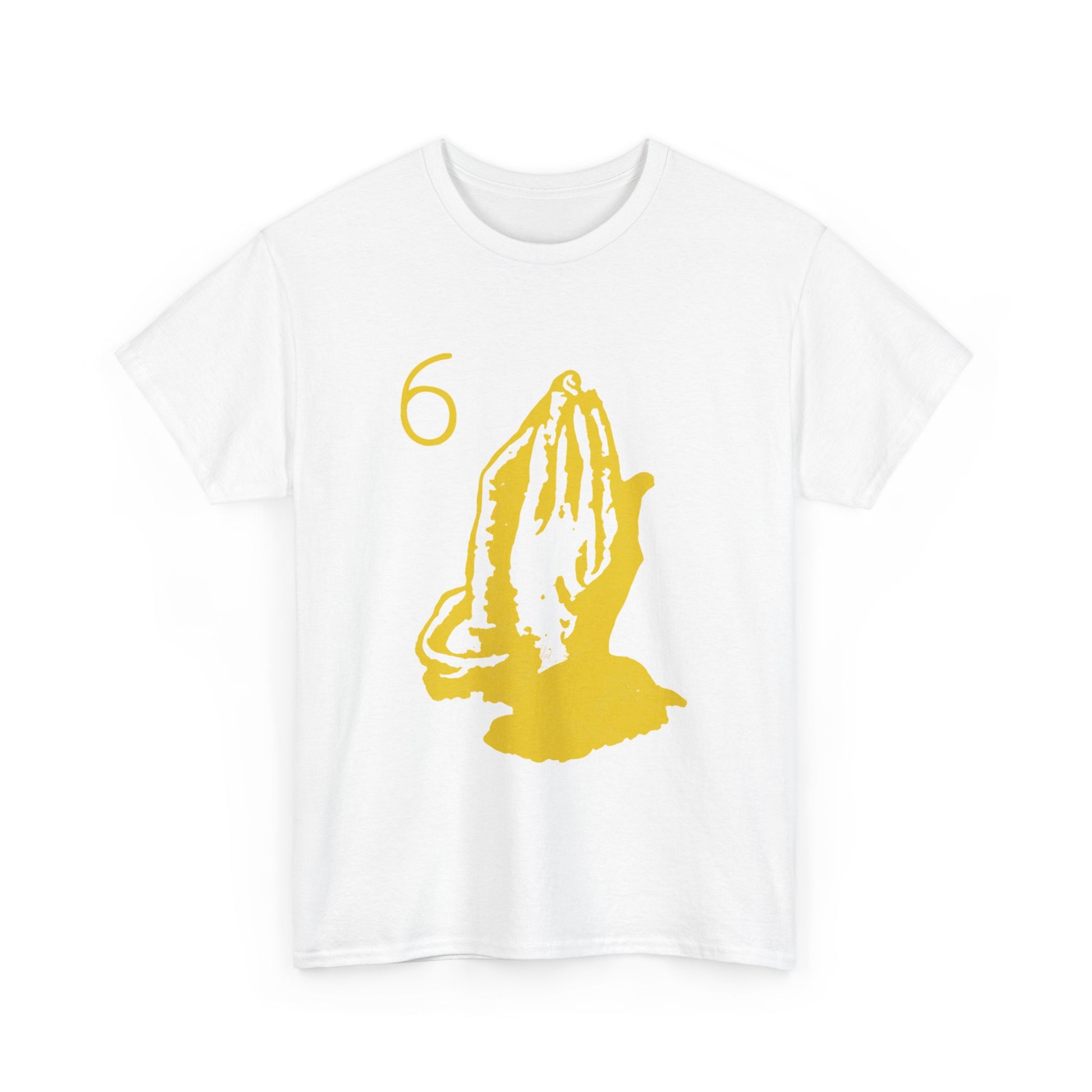 6 God Prayer Hands Heavy Cotton Tee Printify