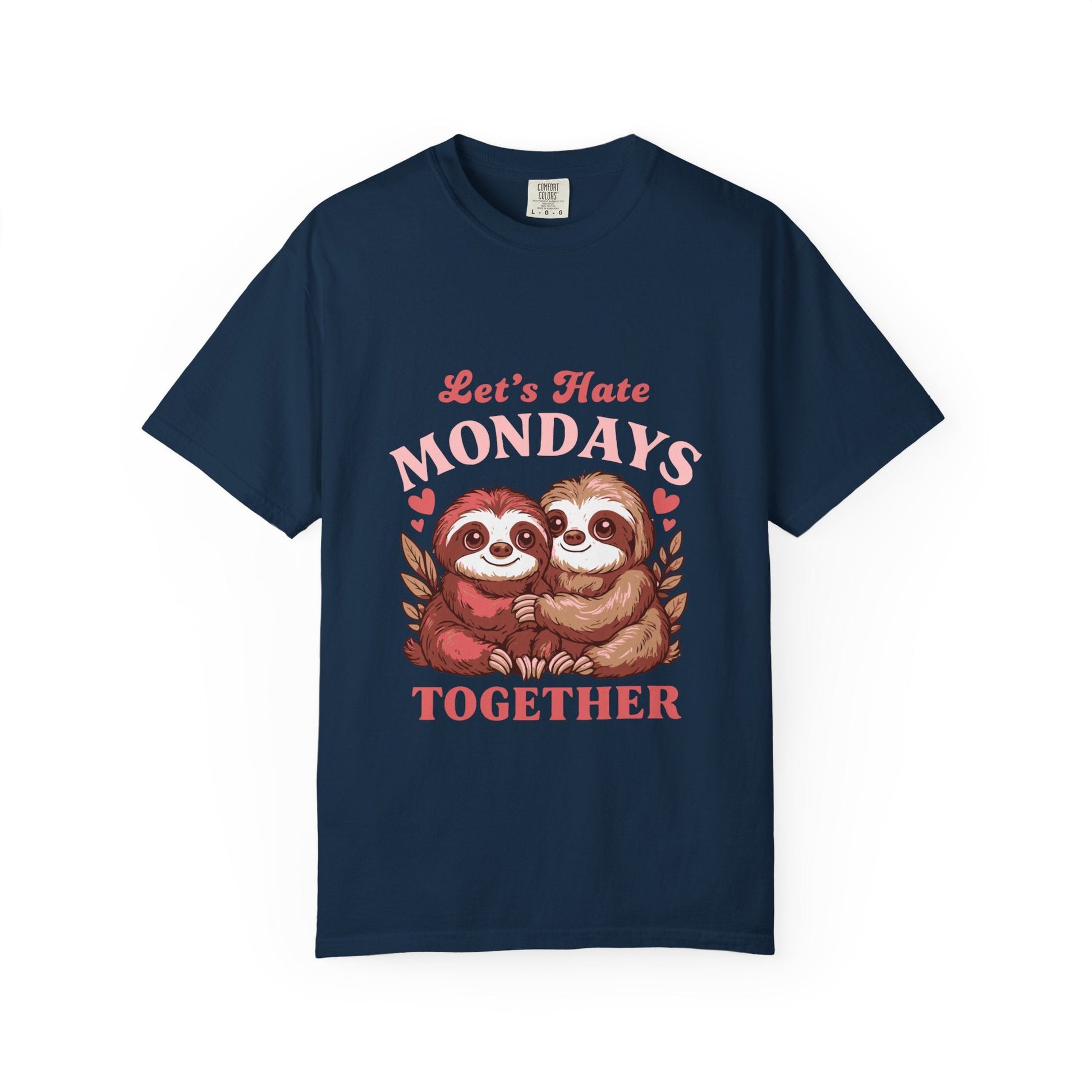 Dyed T-shirt – Snazzy Lets hate Monday Edition Printify