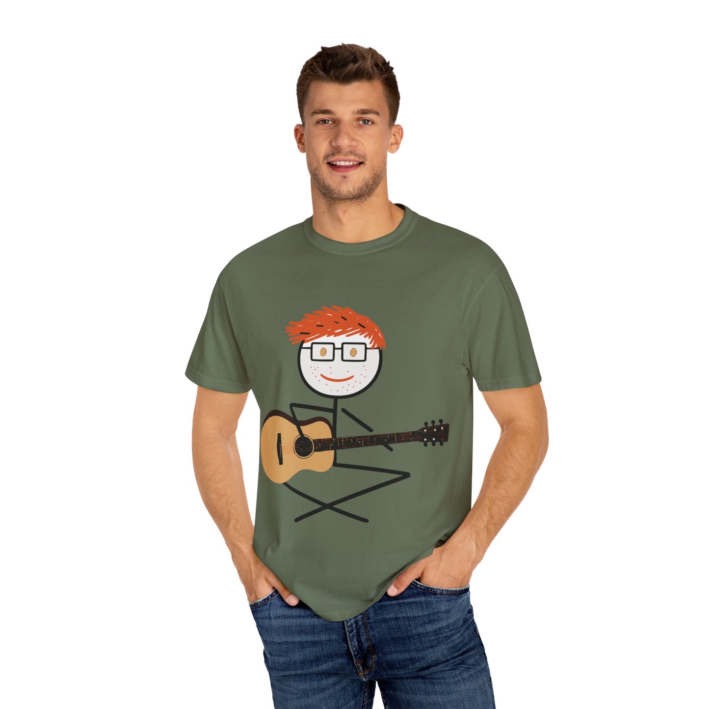 Ed Sheeran Guitar Dyed T-Shirt | Vintage Comfort