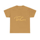 Take Care Gold Script Heavy Cotton Tee Printify