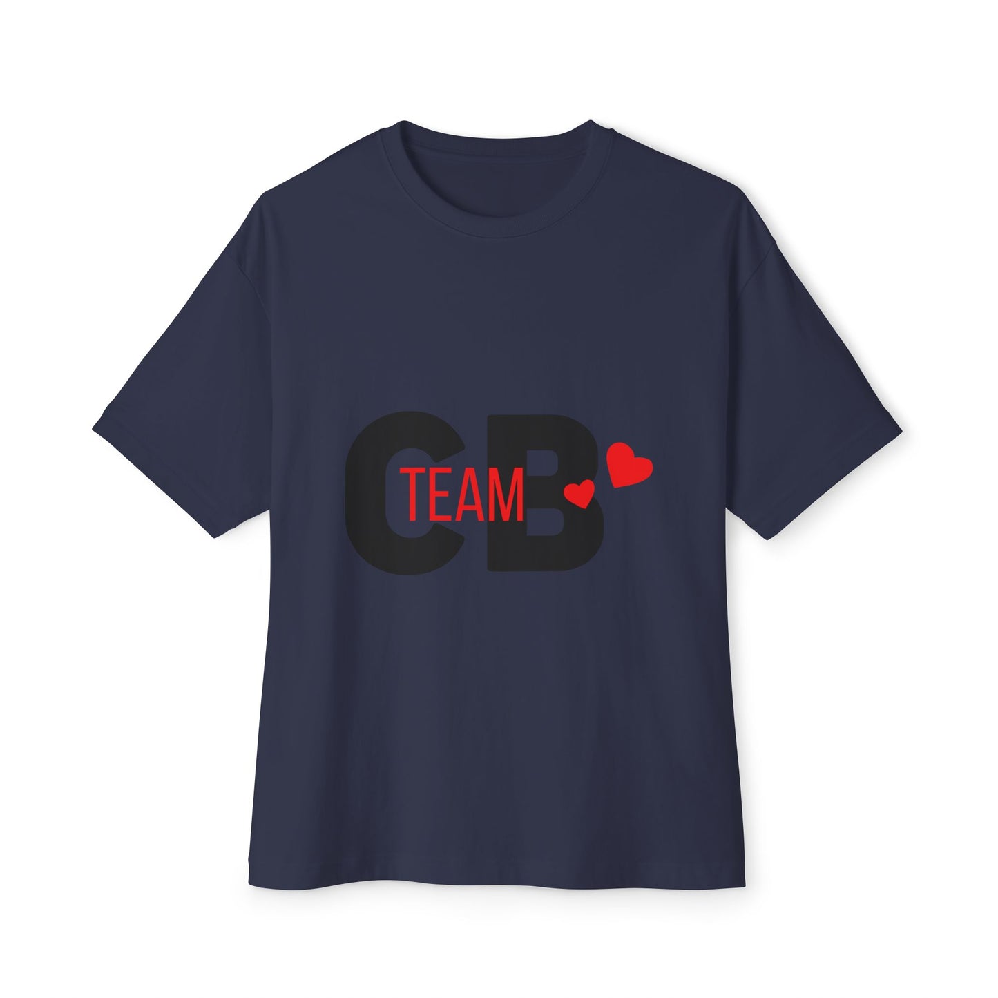 Heart Team Unisex oversized Boxy Tee - snazzymerch