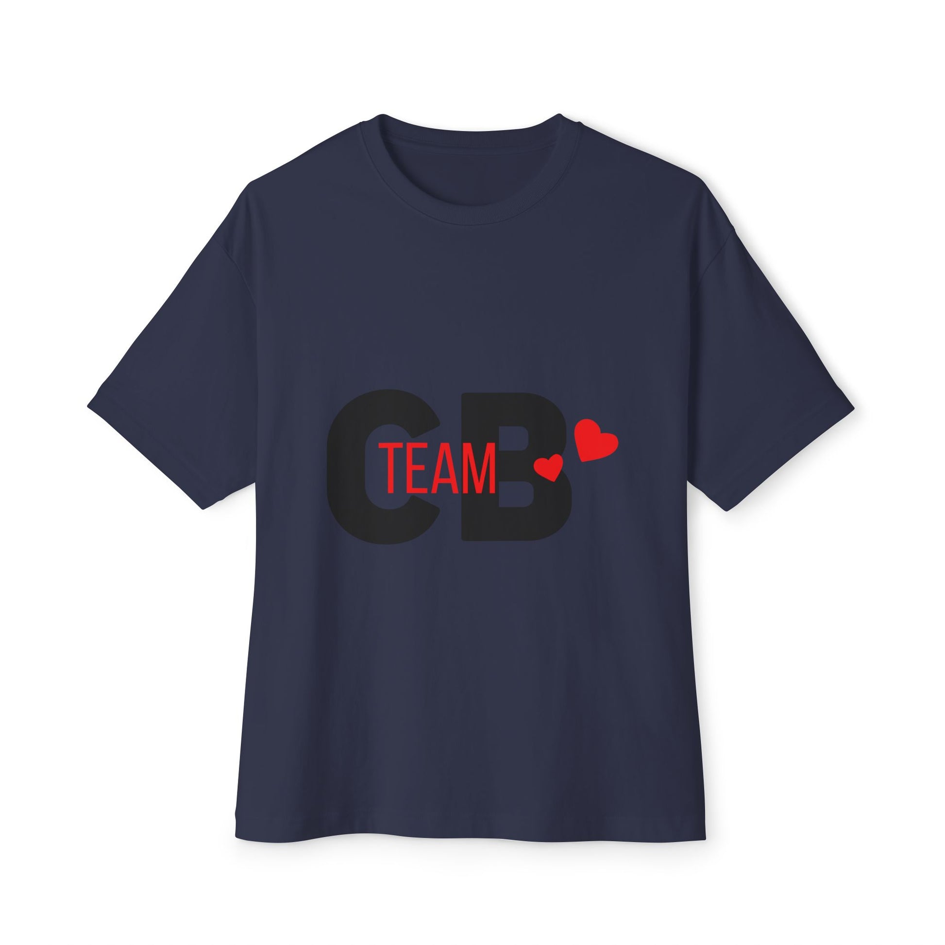 Heart Team Unisex oversized Boxy Tee - snazzymerch