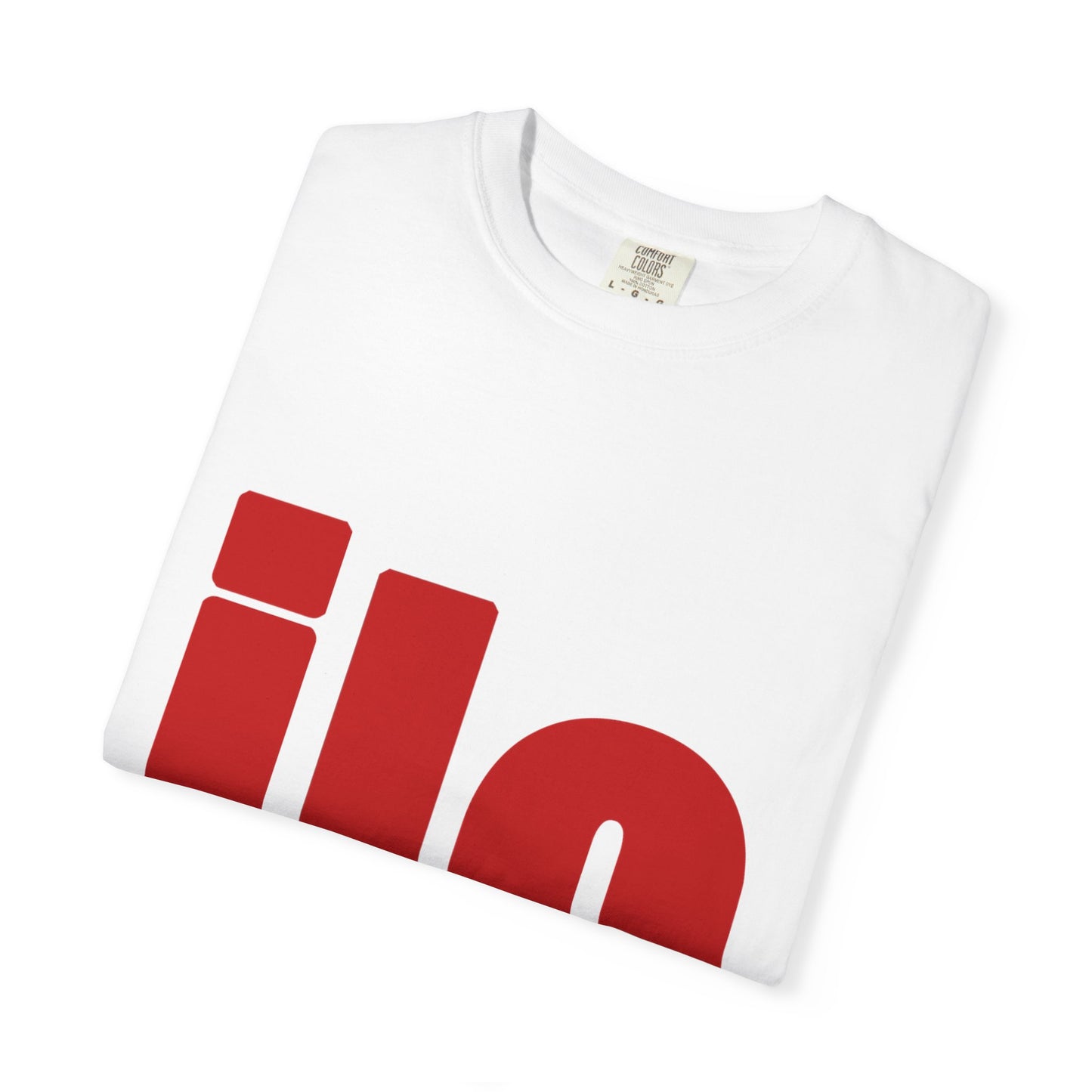 Billie Eilish Inspired Dyed T-shirt – Bold Red Block Edition Printify