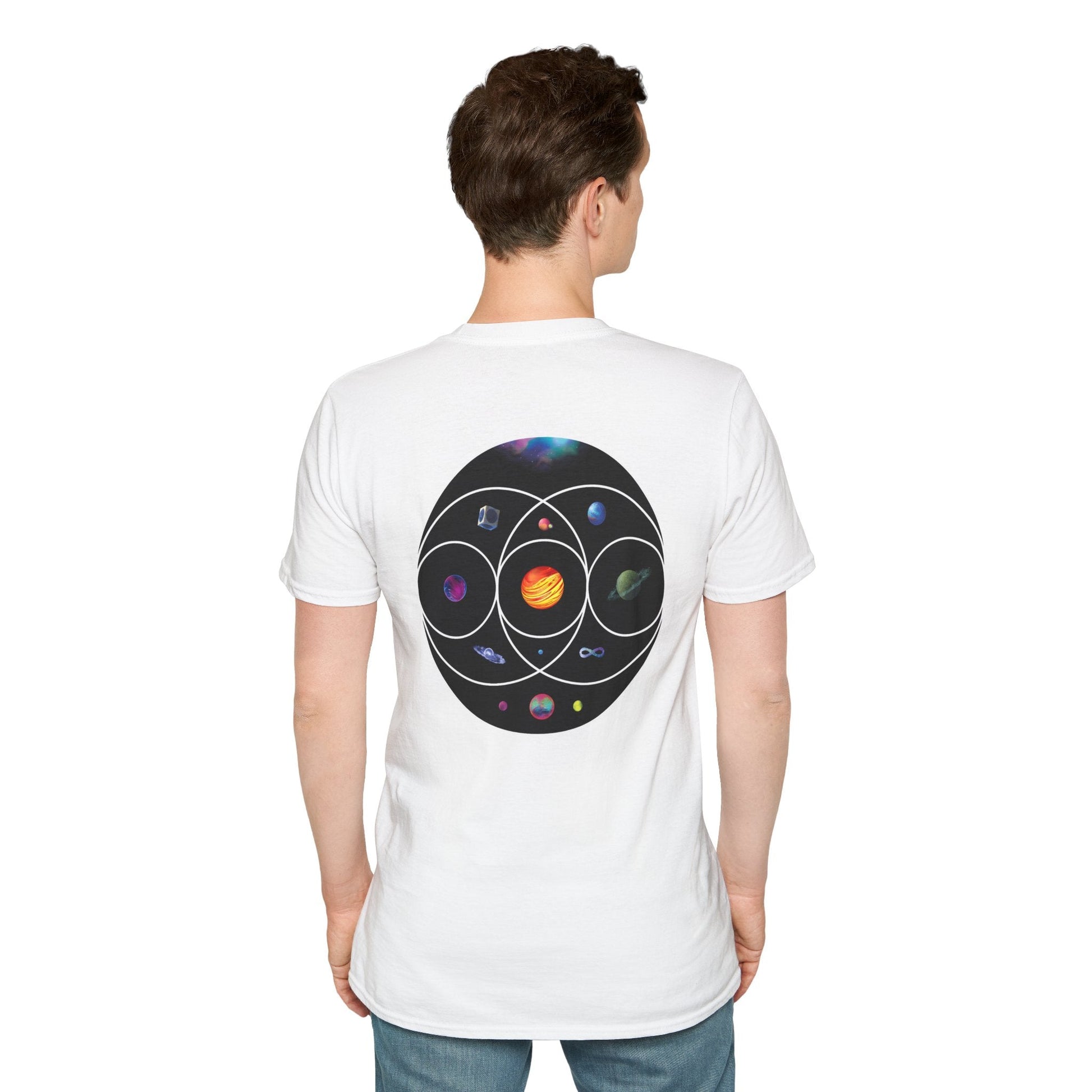 Unisex Softstyle T-Shirt Inspired by Coldplay’s Illustration Concept_B Printify