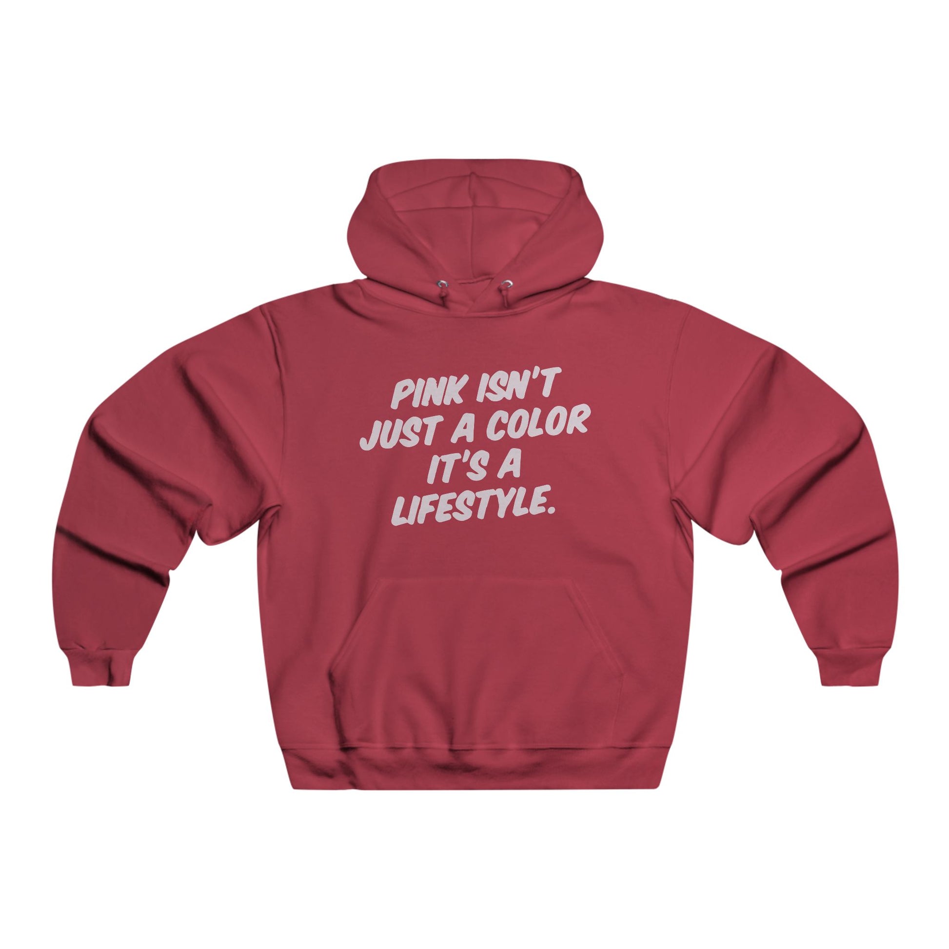 Lifestyle in Pink Men's NUBLEND® Hooded Sweatshirt - snazzymerch