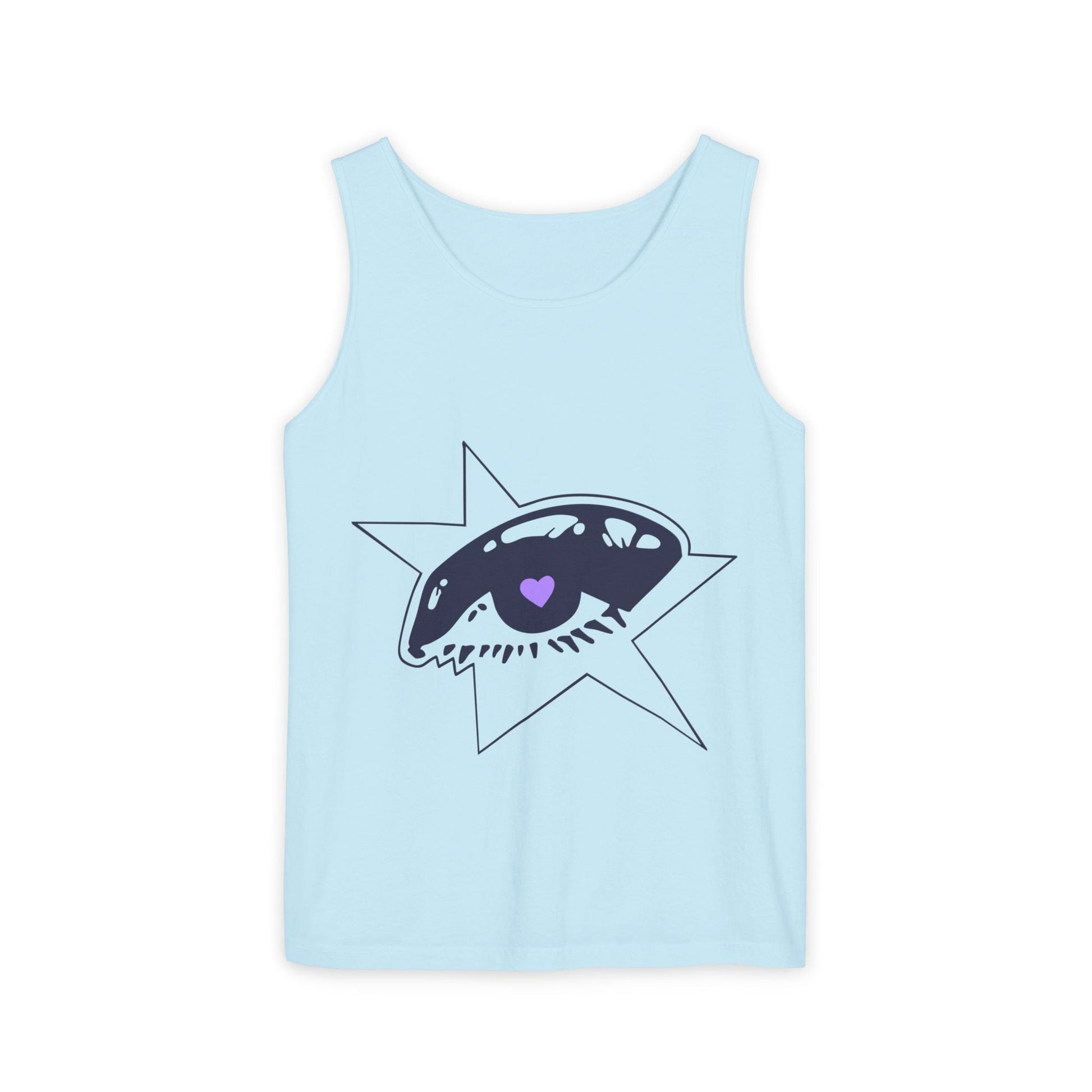 Purple Starry Eye-Dyed Tank Top Printify