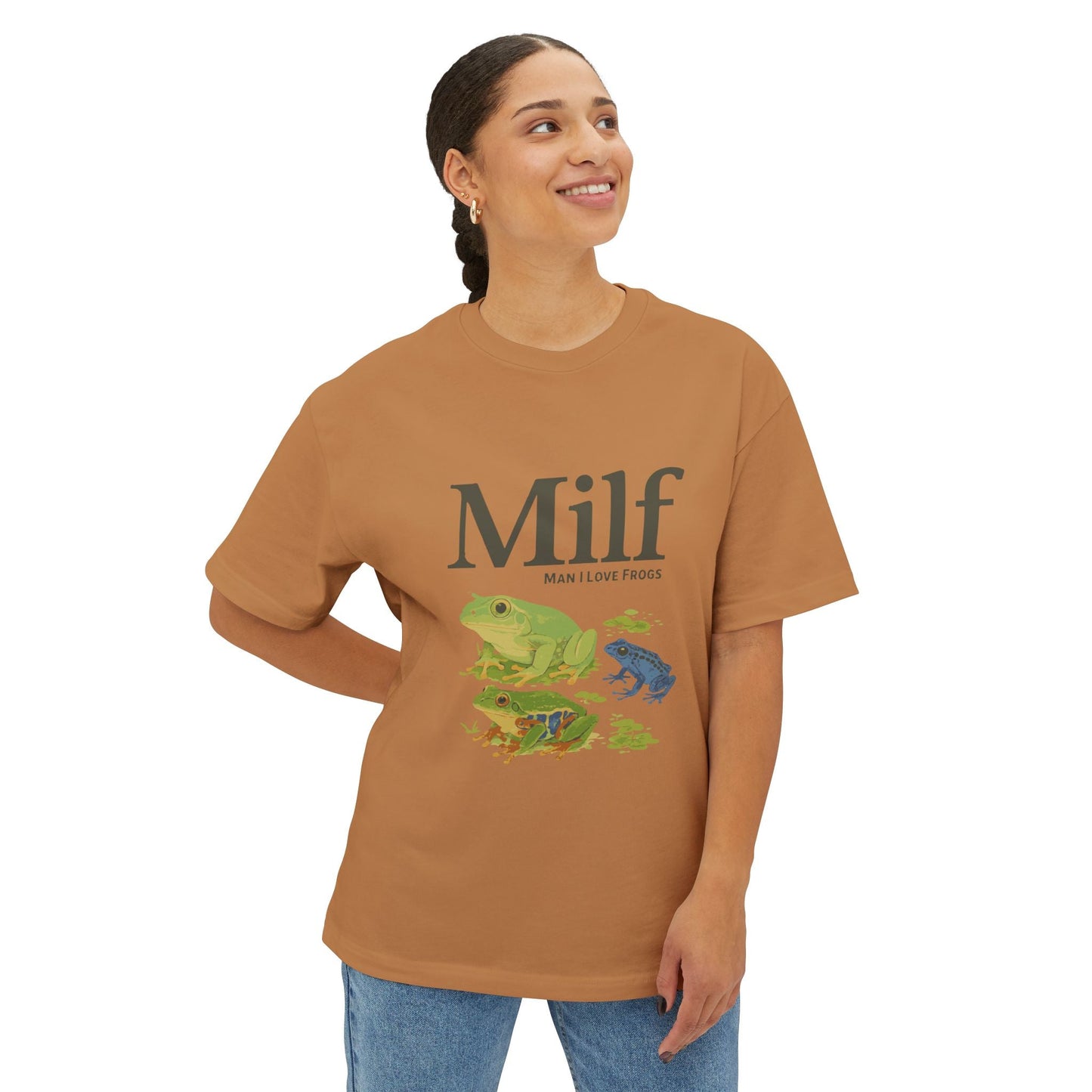 Unisex Oversized Tee – Snazzy Funny Milf Edition Printify