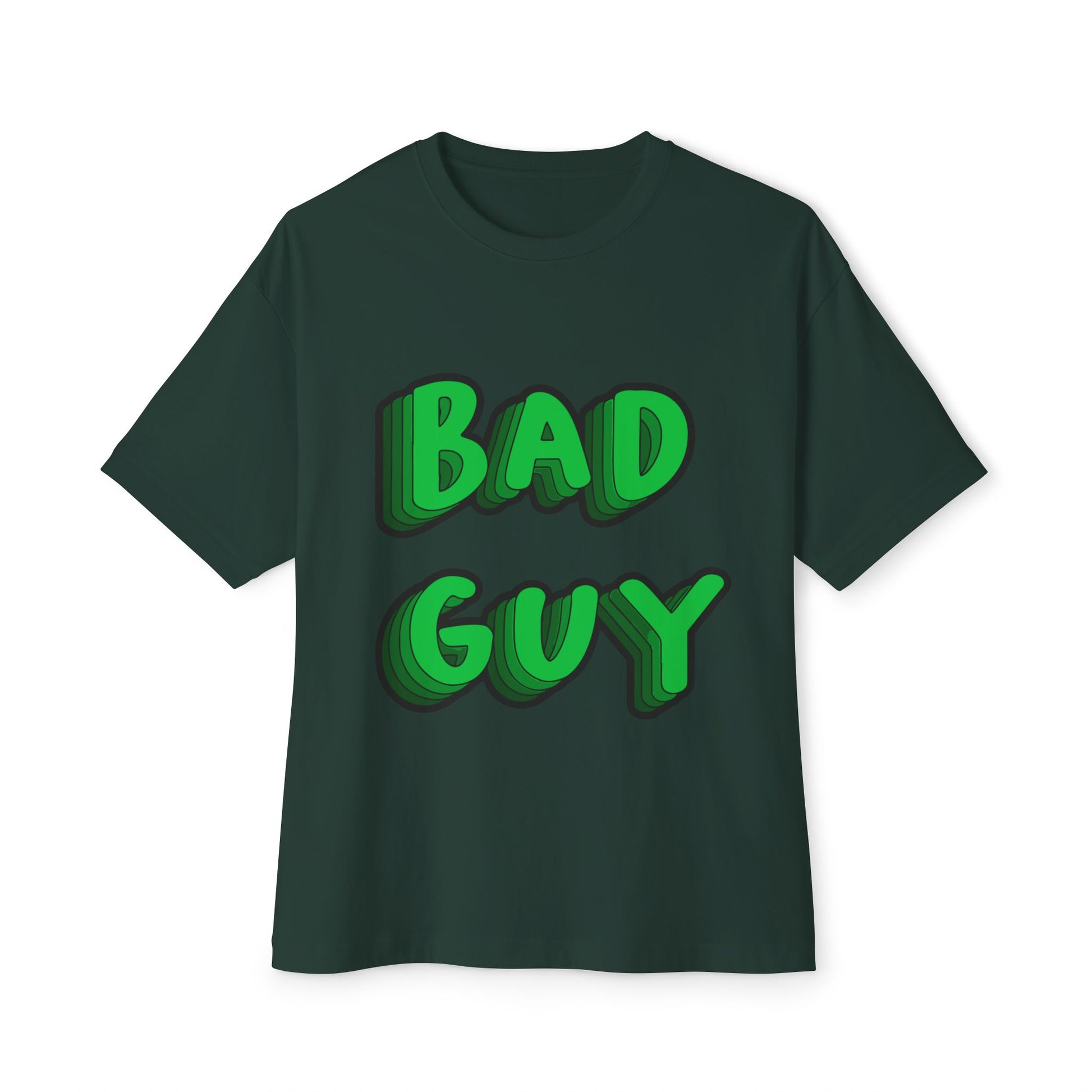 Billie Eilish Inspired Oversized T-Shirt – Bold 3D Bad Mood Edition Printify