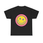 Retro Rainbow Smiley Unisex Heavy Cotton Tee - snazzymerch