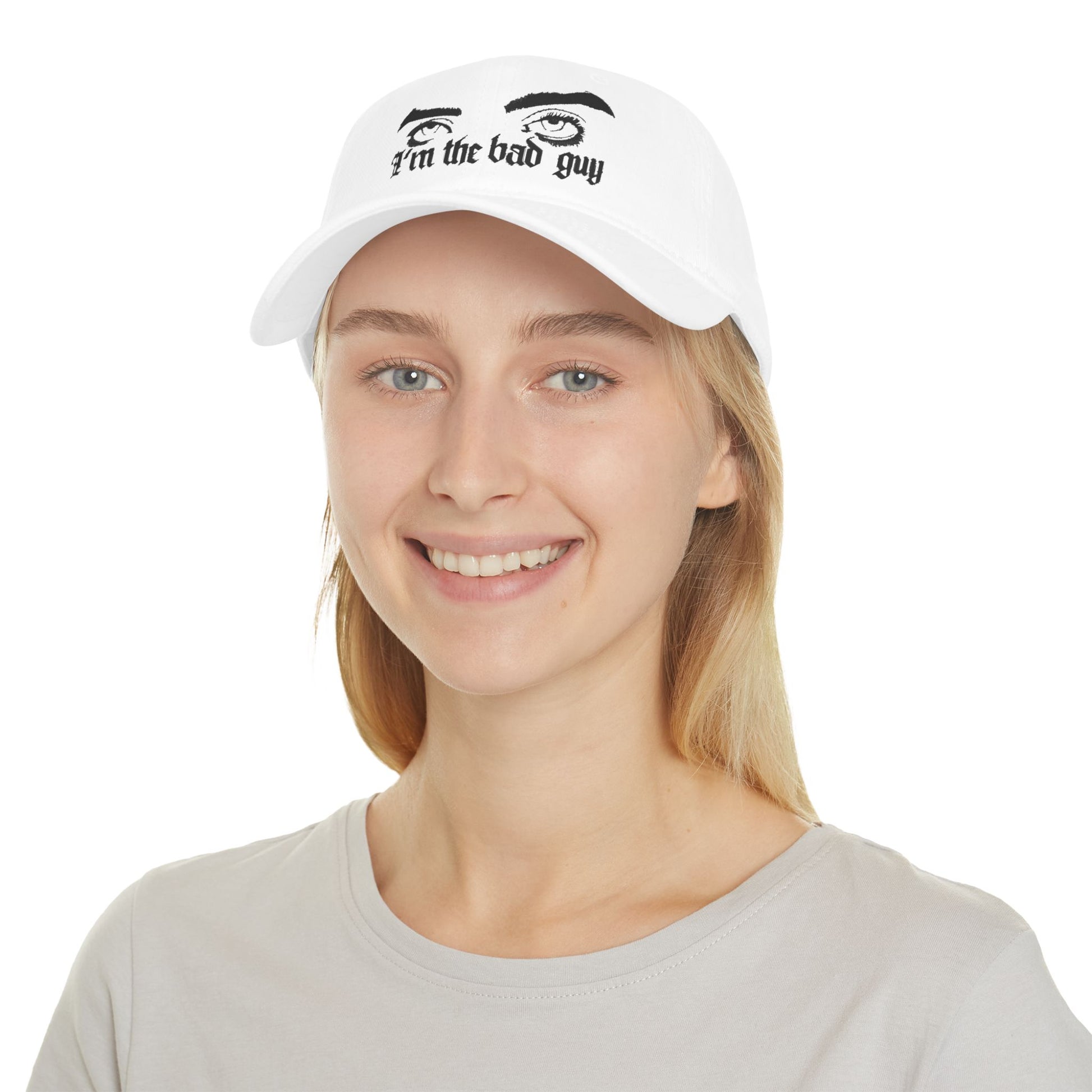 Billie Eilish Inspired Baseball Cap – Eyes & Shadows Gothic Edition Printify