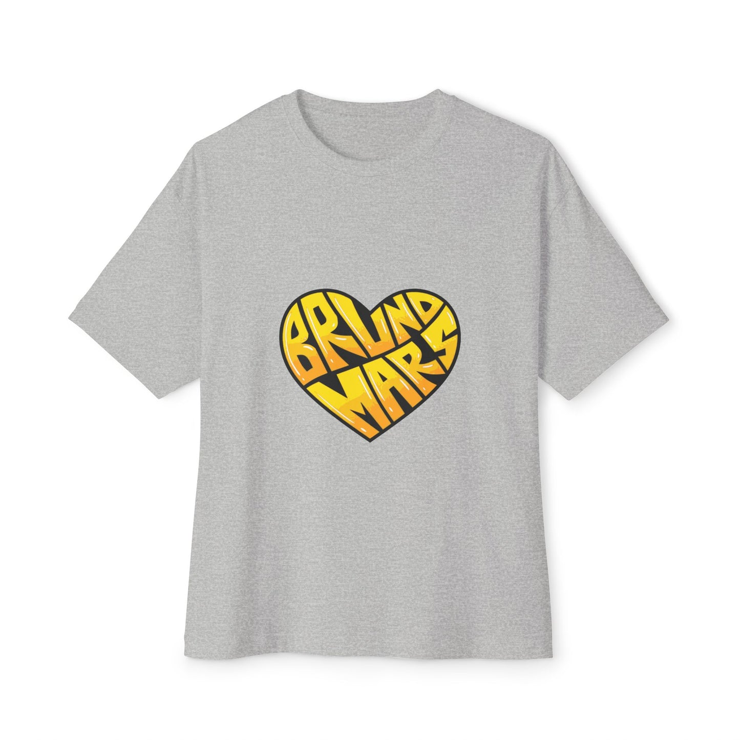 Loud Love Retro Heart Unisex Oversized Boxy Tee Printify