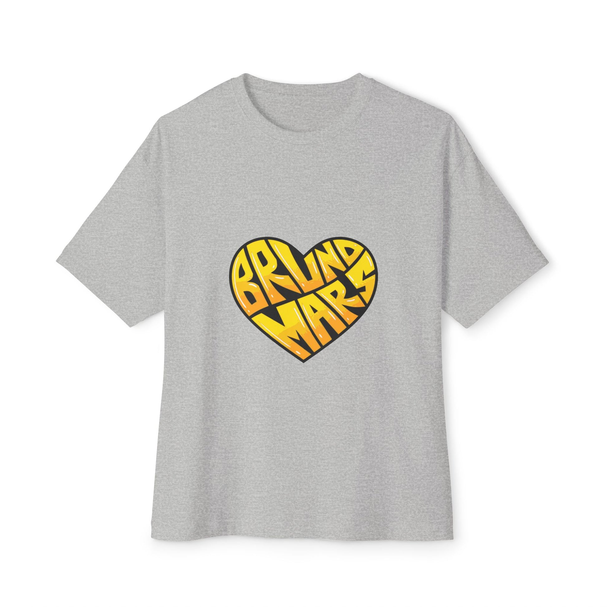 Loud Love Retro Heart Unisex Oversized Boxy Tee Printify