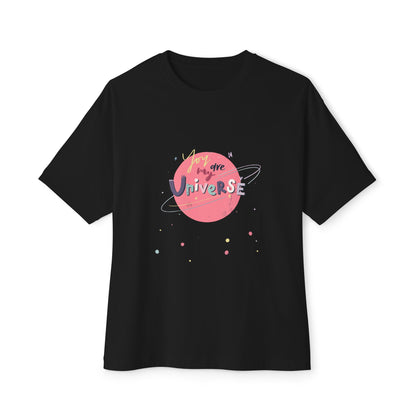 Pastel Planet & Universe Unisex Oversized Boxy Tee Printify