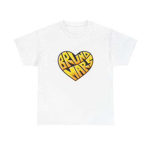 Loud Love Retro Heart Unisex Heavy cotton Tee Printify
