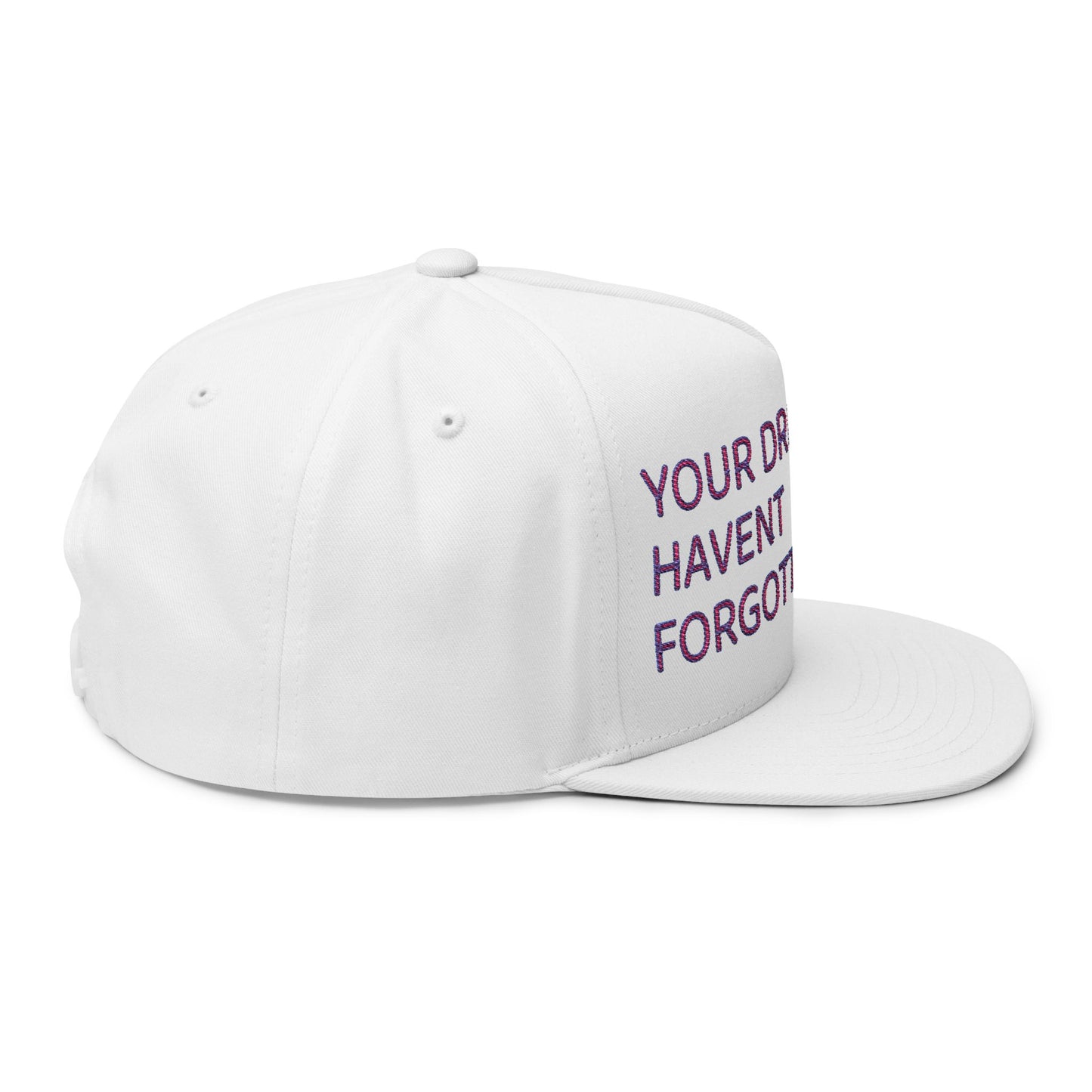 Your Dreams Haven’t Forgotten You Flat Bill Cap (Embroidery) - snazzymerch
