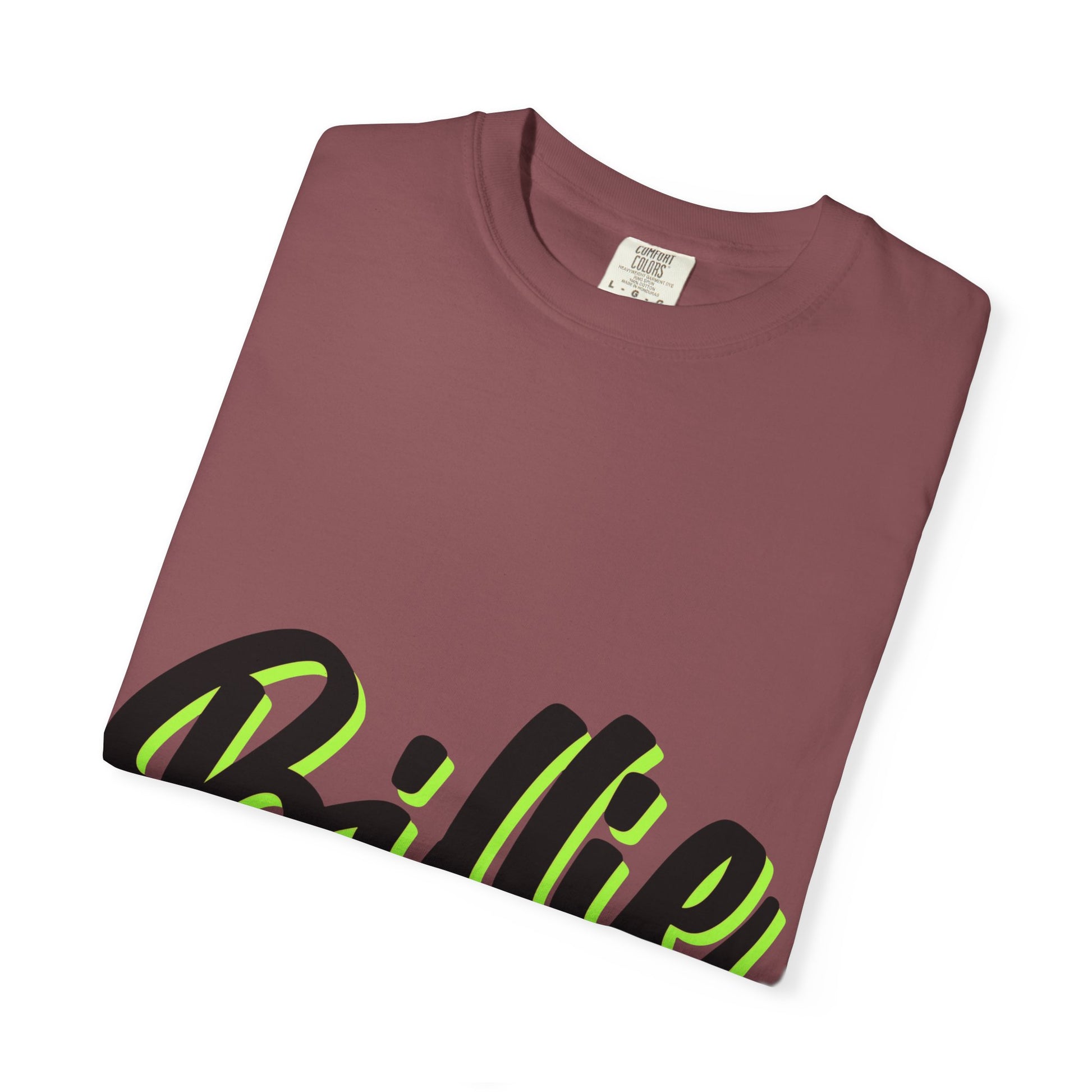 Billie Eilish Inspired Dyed T-shirt – Electric Script Vibes Edition Printify