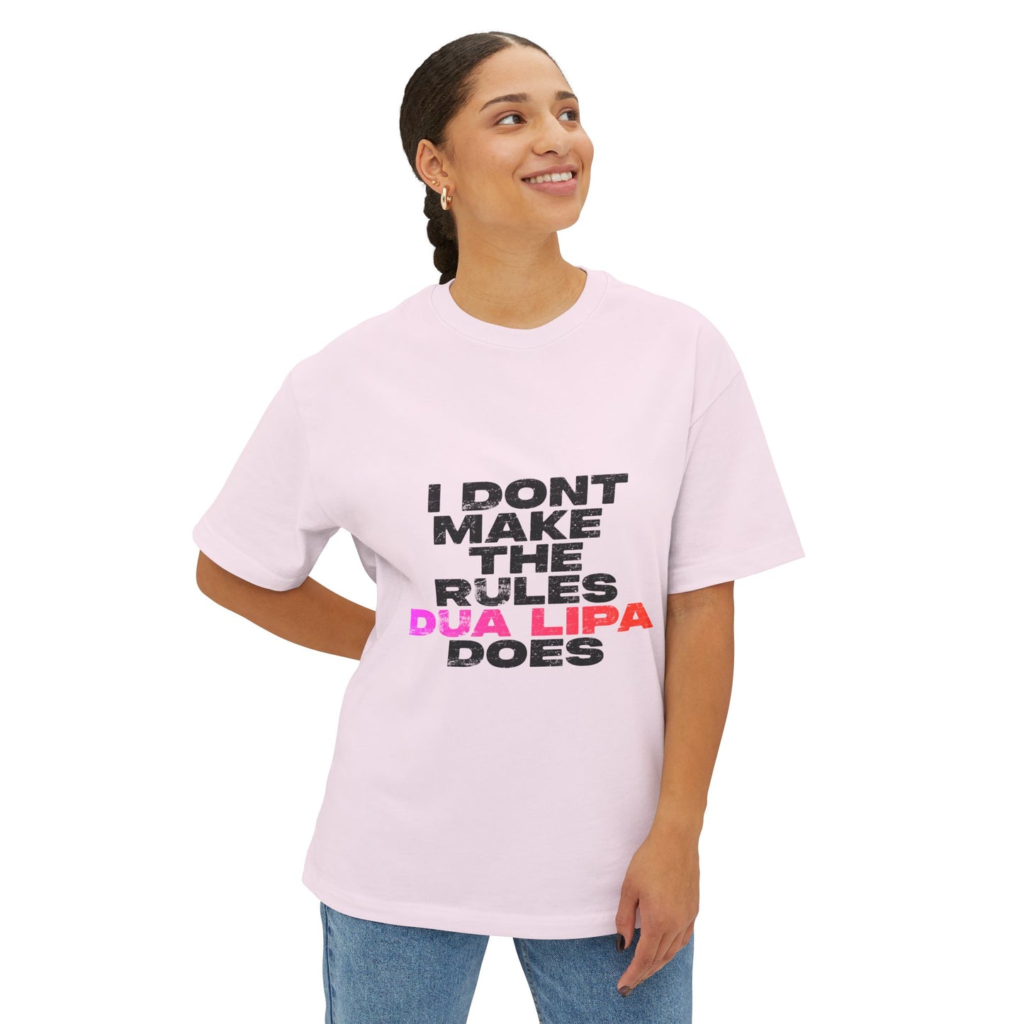 Retro Fade Letter Unisex Oversized Boxy Tee - snazzymerch