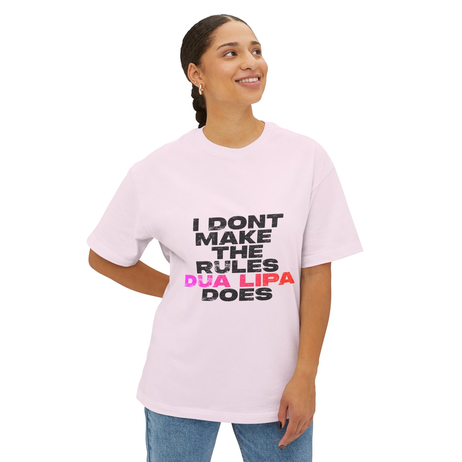 Retro Fade Letter Unisex Oversized Boxy Tee - snazzymerch