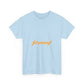 Orange Lightning Text Logo Unisex Heavy cotton Tee Printify