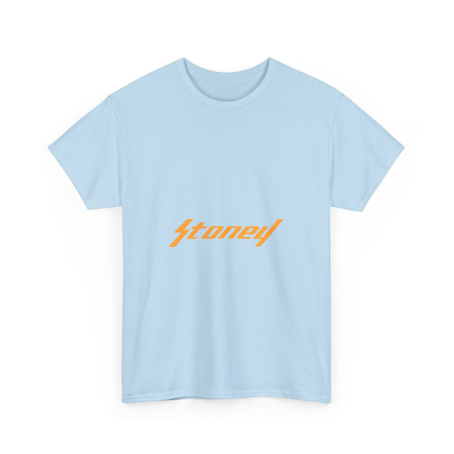 Orange Lightning Text Logo Unisex Heavy cotton Tee Printify