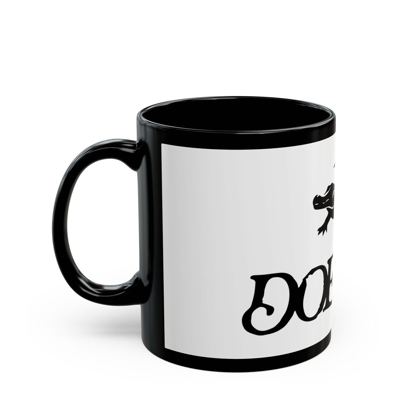 Red Typography Black Mug (11oz, 15oz) - snazzymerch