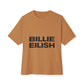 Billie Eilish Inspired Oversized T-Shirt – Stacked Glow Text Edition Printify