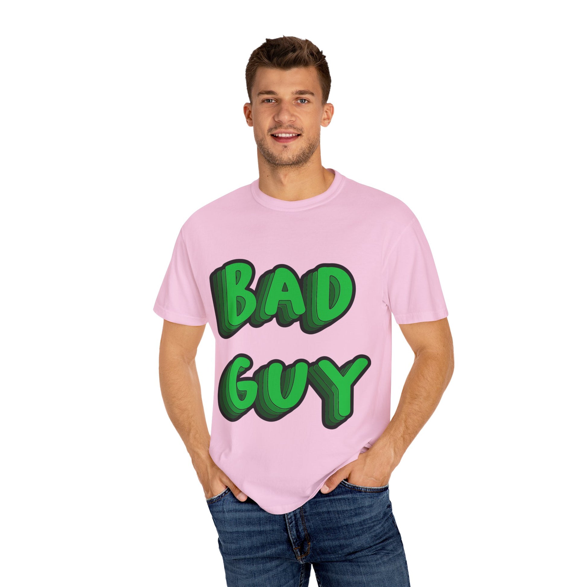 Billie Eilish Inspired Dyed T-shirt – Bold 3D Bad Mood Edition Printify