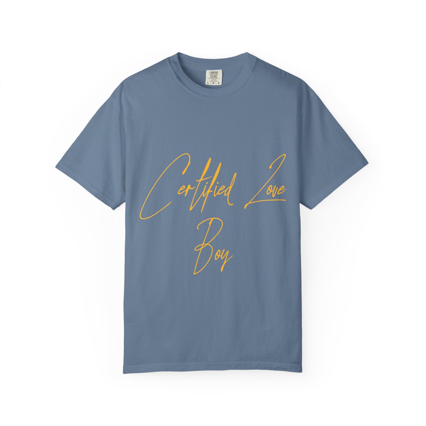Certified Lover Boy Script Dyed Tshirt Printify
