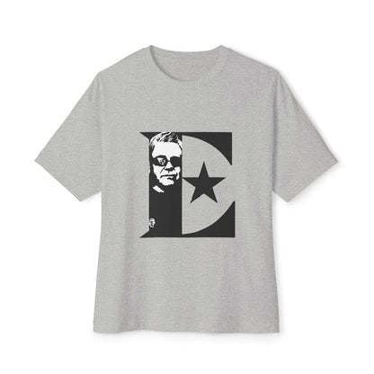 Black & White Portrait Unisex Oversized Boxy Tee - snazzymerch