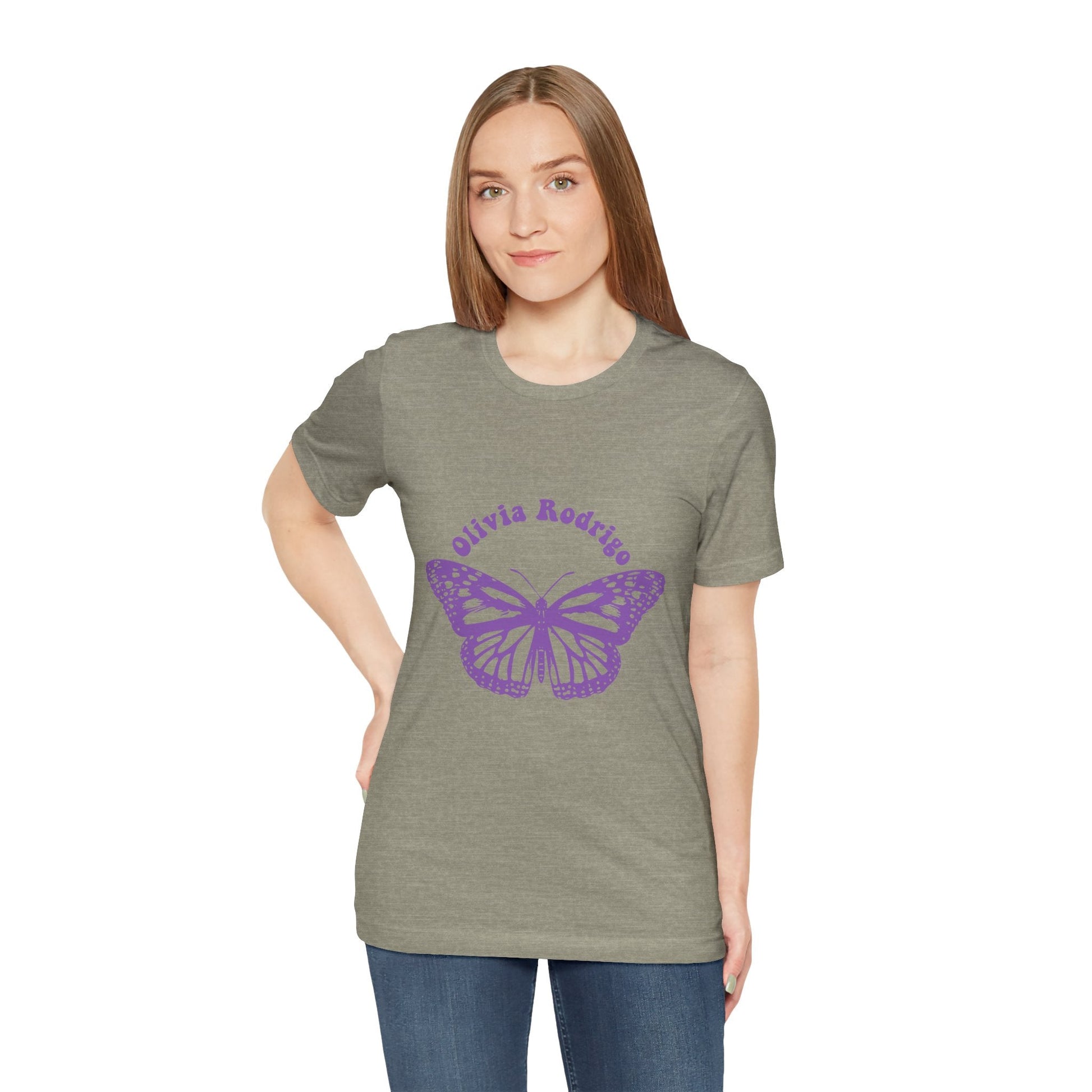 Olivia Rodrigo Unisex Jersey Short Sleeve Tee - With Butterfly Printify