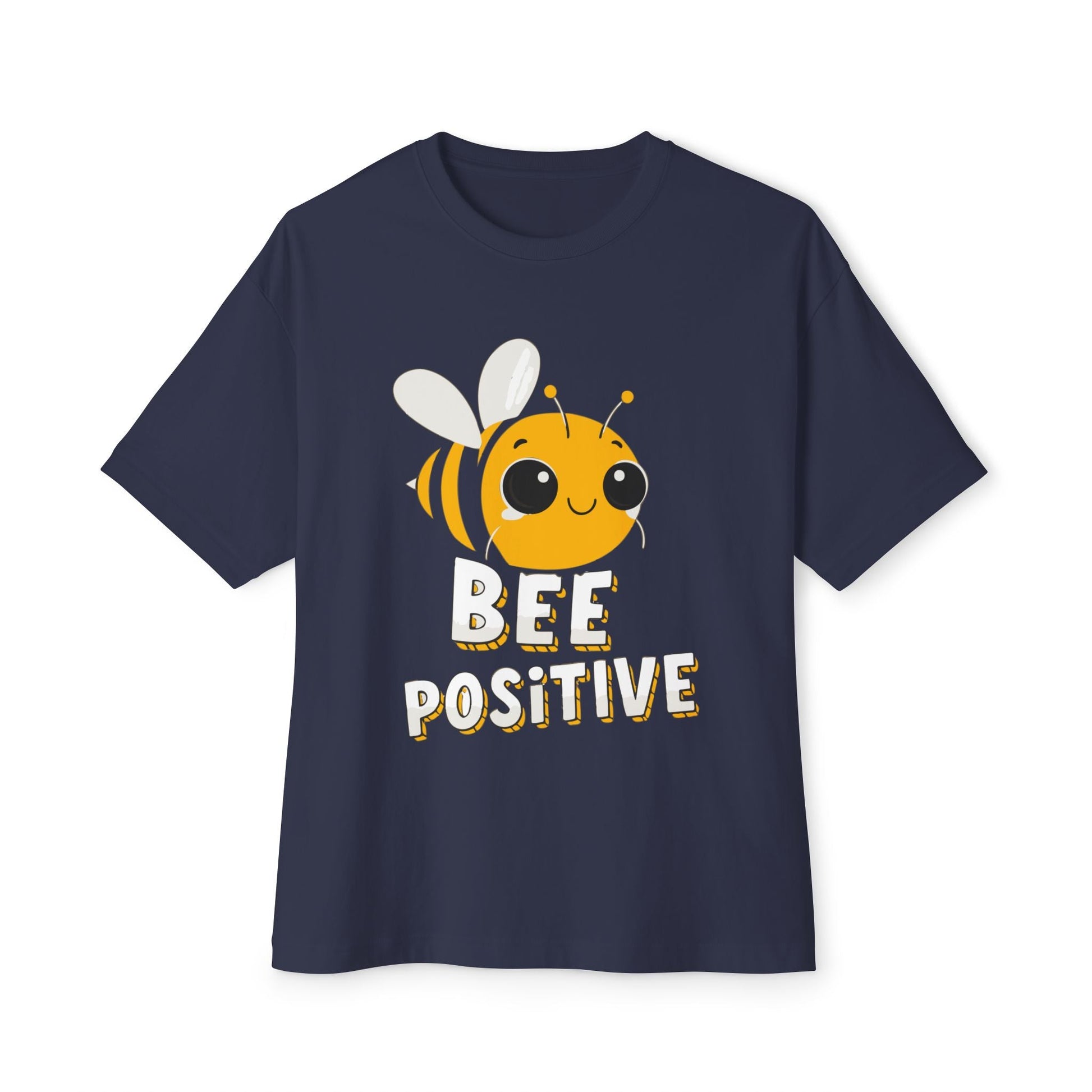Oversized boxy Tee – Snazzy Bee positive Edition Printify