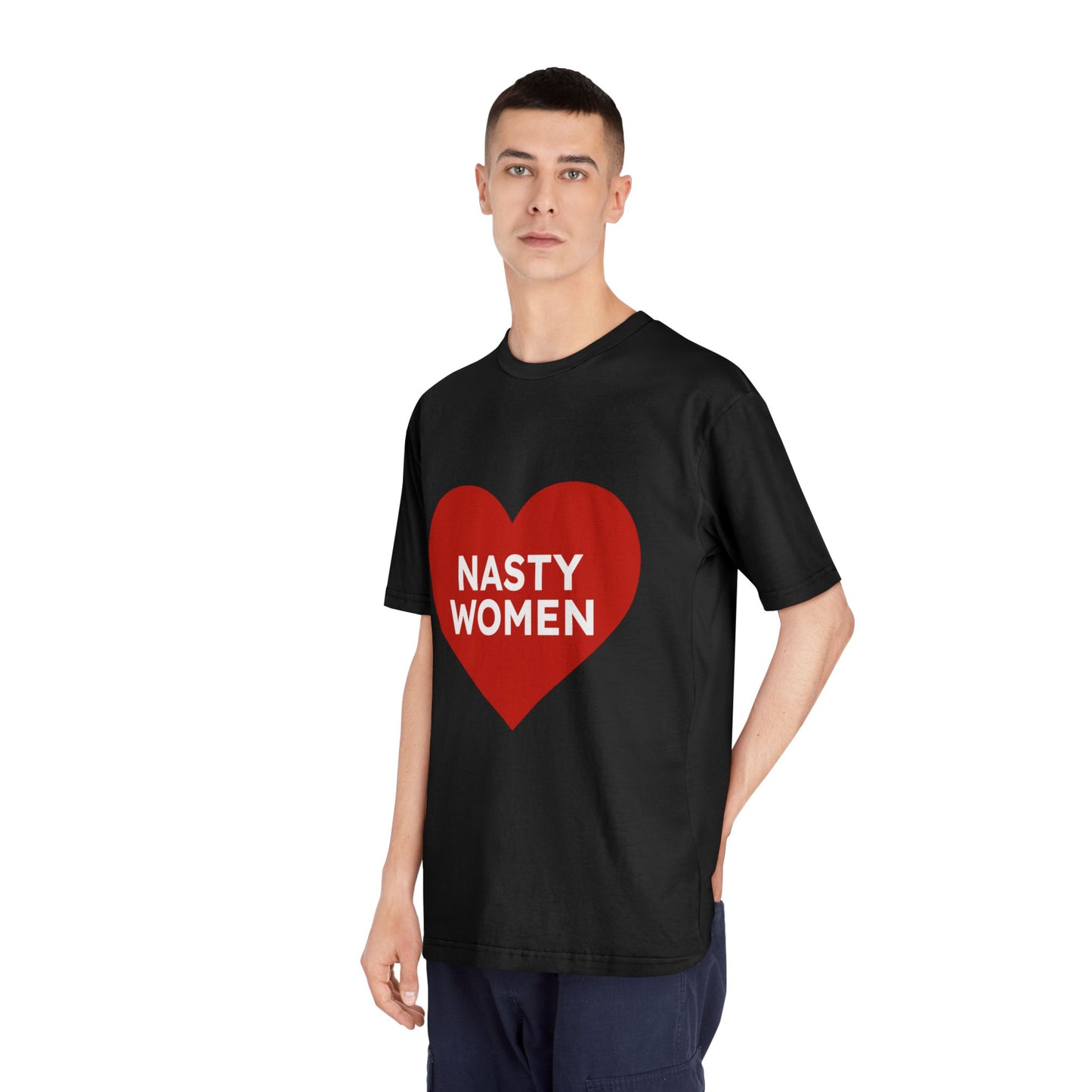 Nasty Women Heart - Unisex Classic Crewneck T-shirt Printify