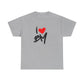 Sketch Love Groove Unisex Heavy cotton Tee Printify