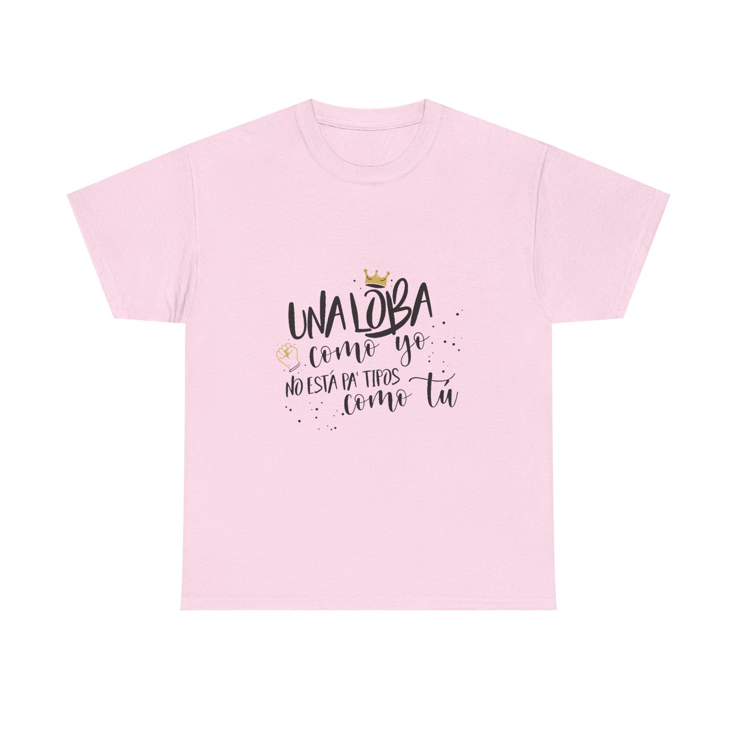 Golden Wolf Energy Unisex Heavy cotton tee Printify