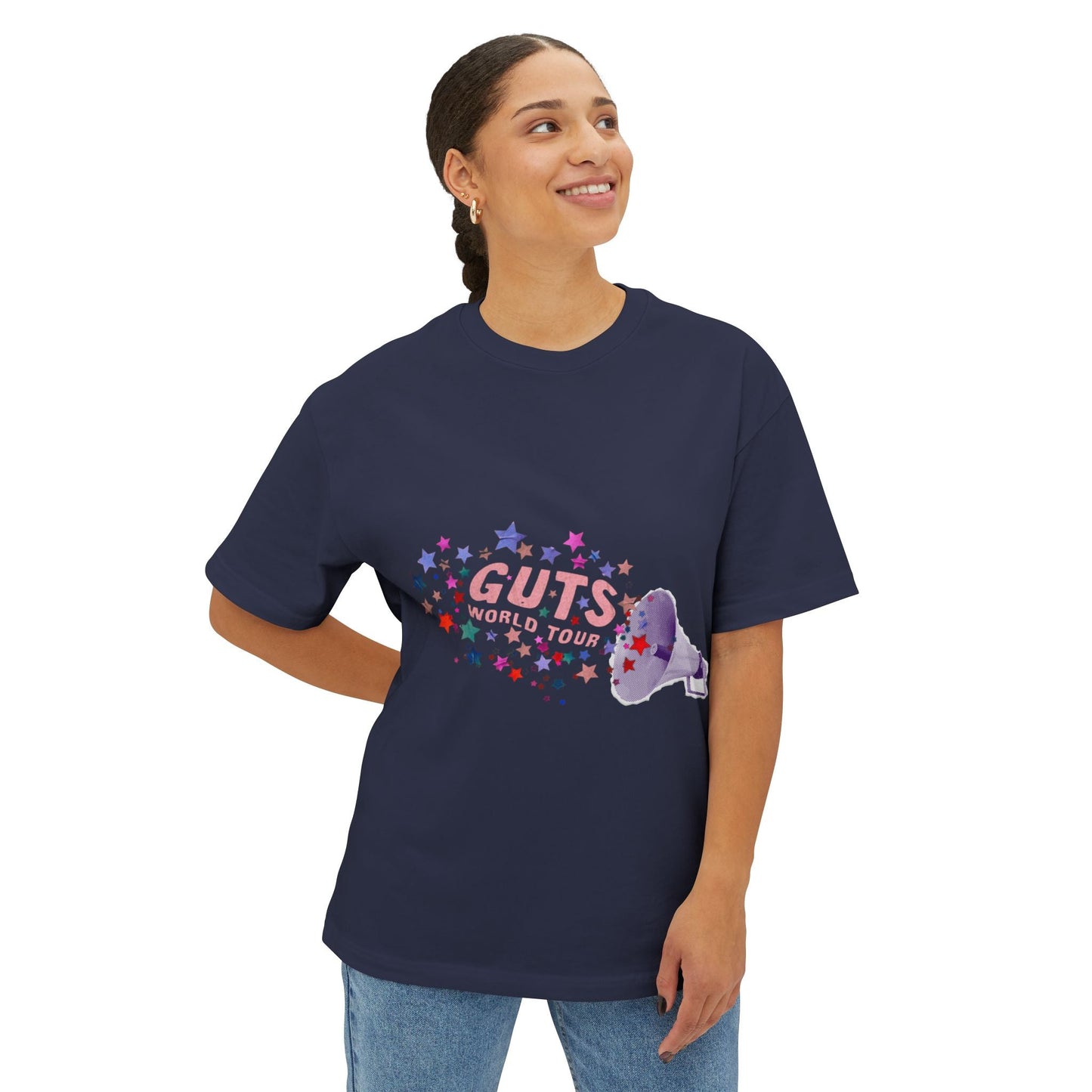 Guts World Tour Megaphone-Oversized Tee Printify